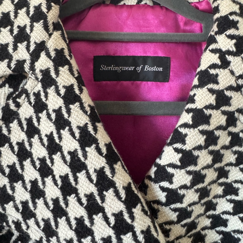 Authentic Sterlingwear of Boston Houndstooth Peacoat - Picture 2 of 7